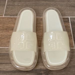 Tory Burch Bubble Jelly Ivory Slide Sandal Size 8